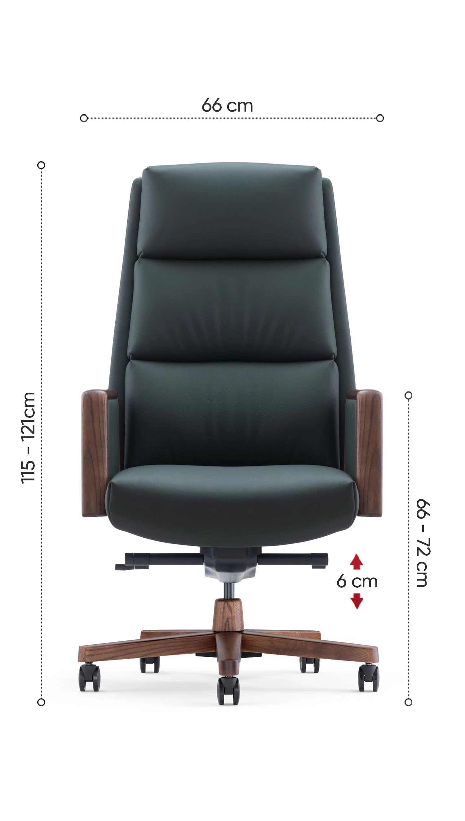 k&iacute;ch thước ghế gi&aacute;m đốc no427a