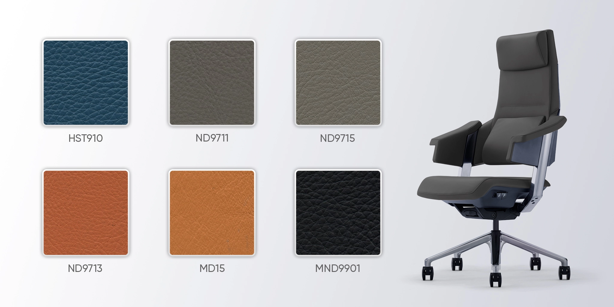 bảng màu da ghế fa18a