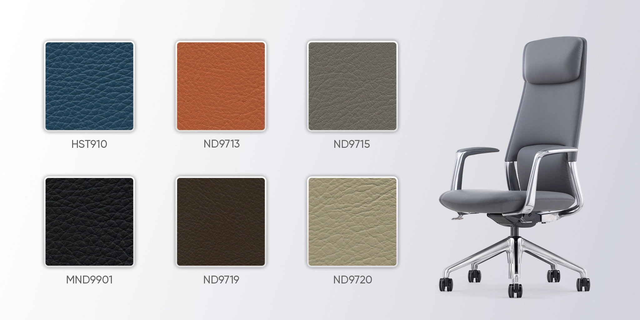 bảng m&agrave;u da ghế gi&aacute;m đốc fa20a