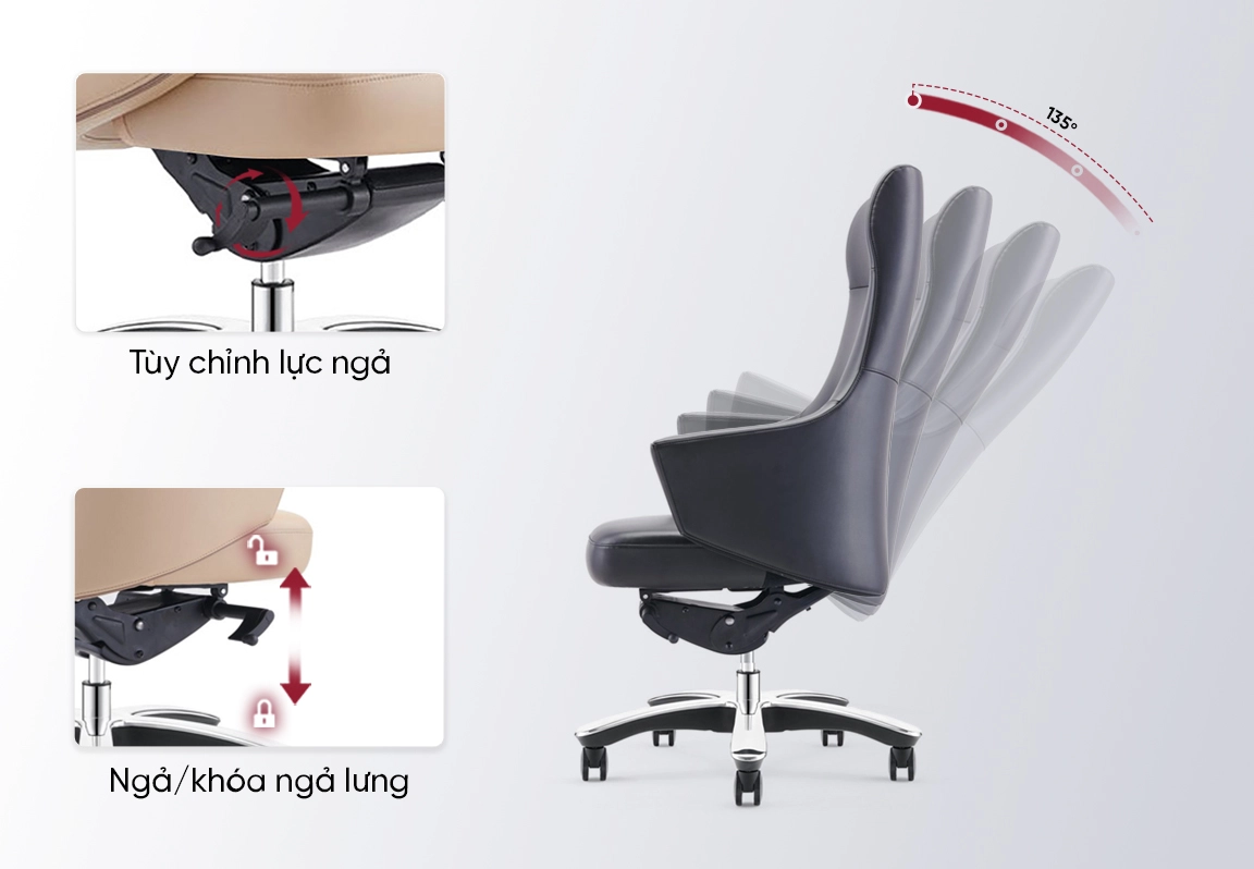 ghế xoay gi&aacute;m đốc nhập khẩu fa912a