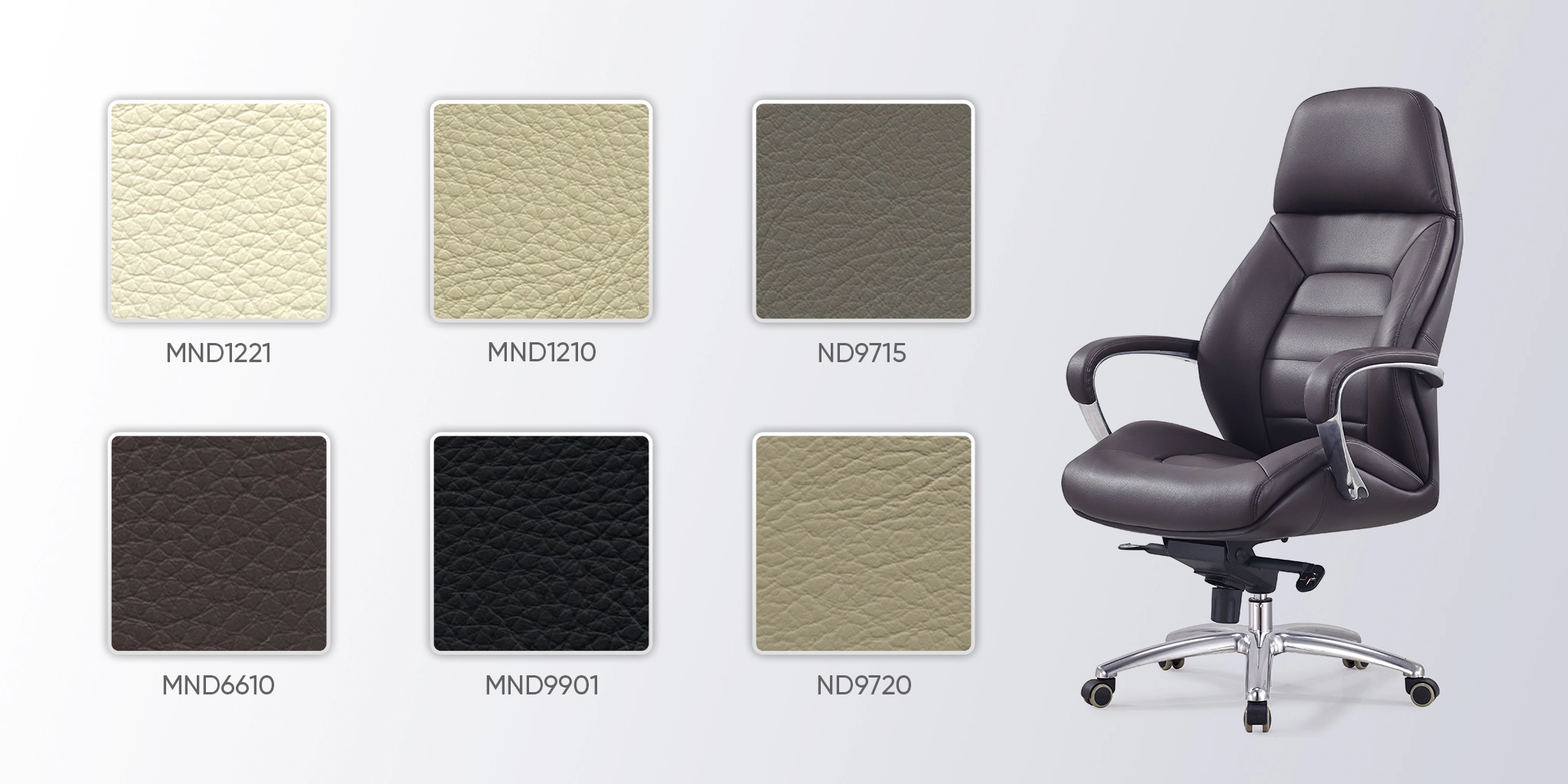 bảng màu da ghế da mo101c