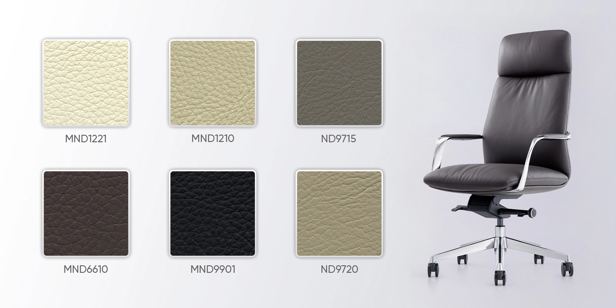 bảng m&agrave;u da ghế mo221a