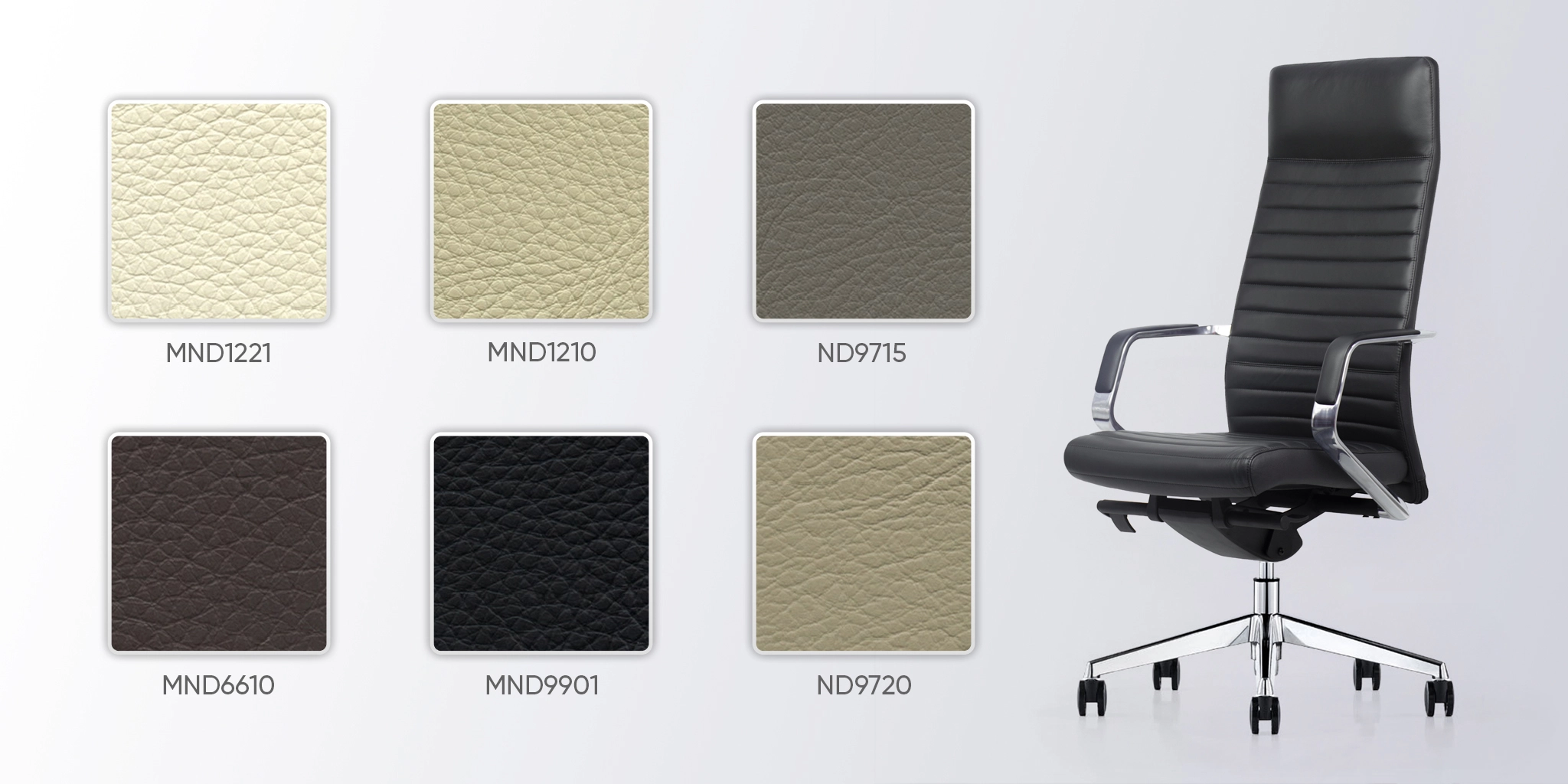 bảng màu da ghế giám đốc nhập khẩu fa819-1a