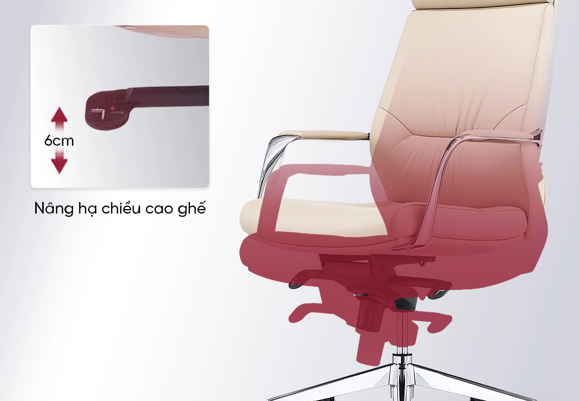 chức năng nâng hạ ghế mo820a