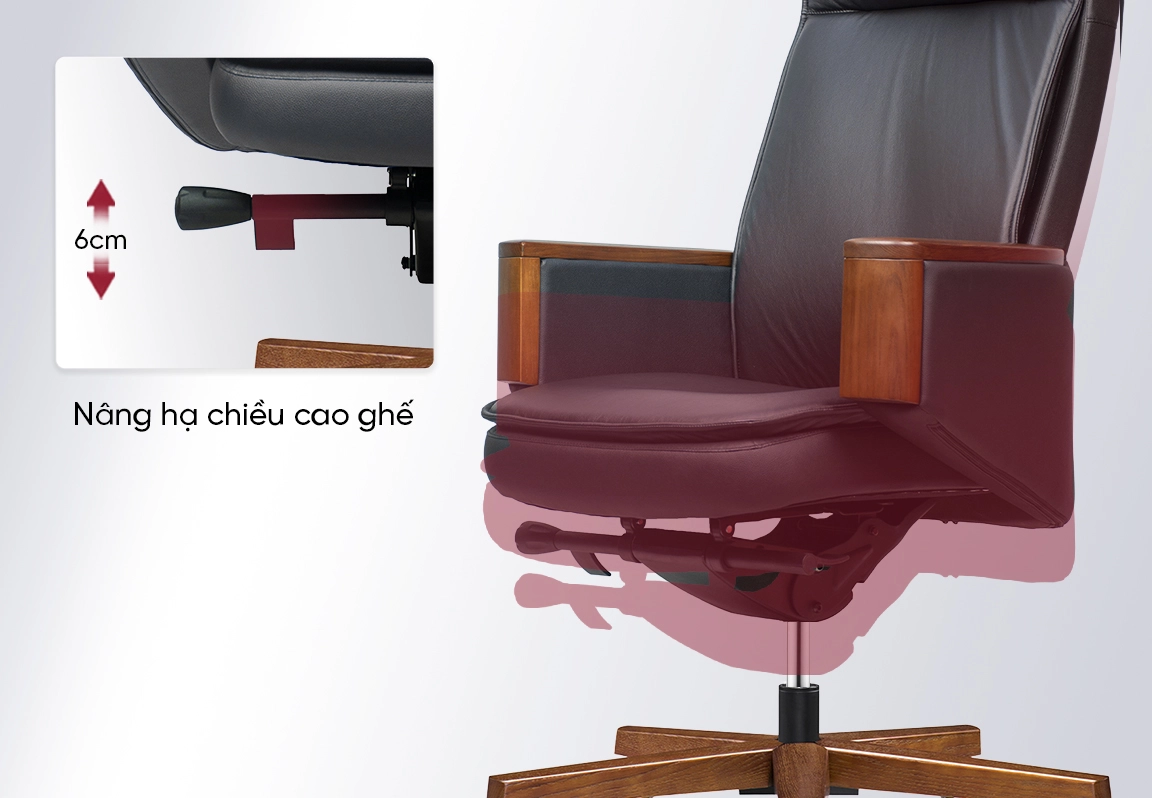 chức năng ghế da bò thật cao cấp no056a