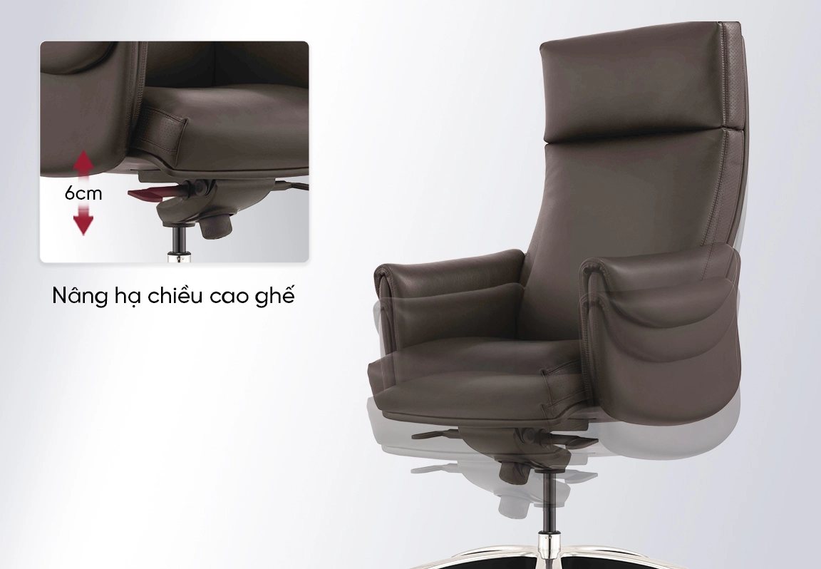 chức năng của ghế da gi&aacute;m đốc no120a