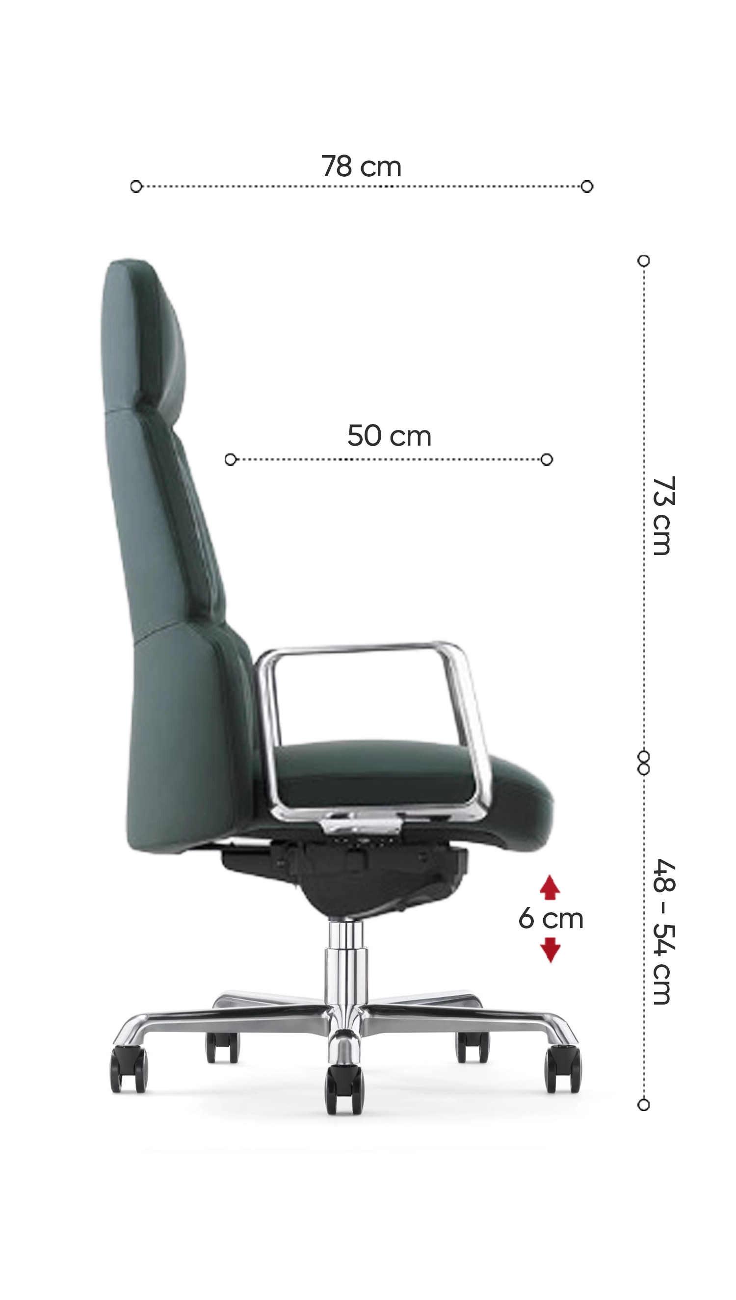 kích thước ghế no423a