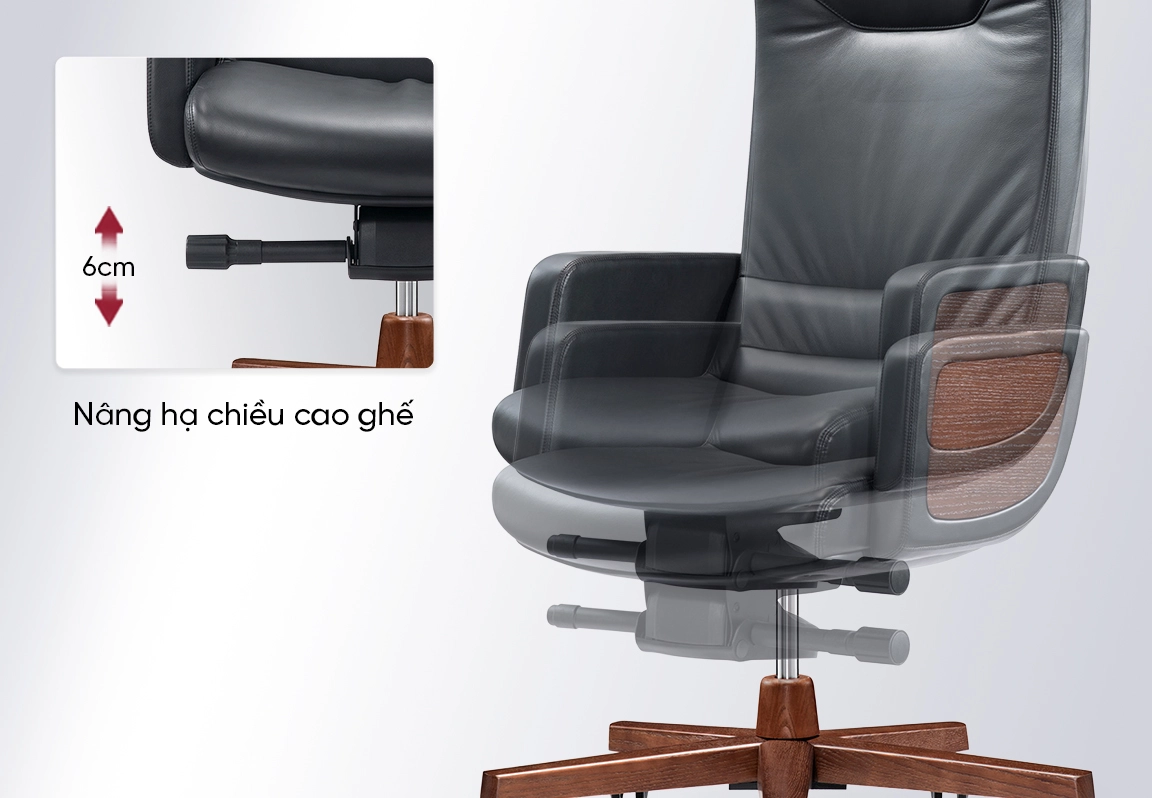 ghế da văn ph&ograve;ng no634a