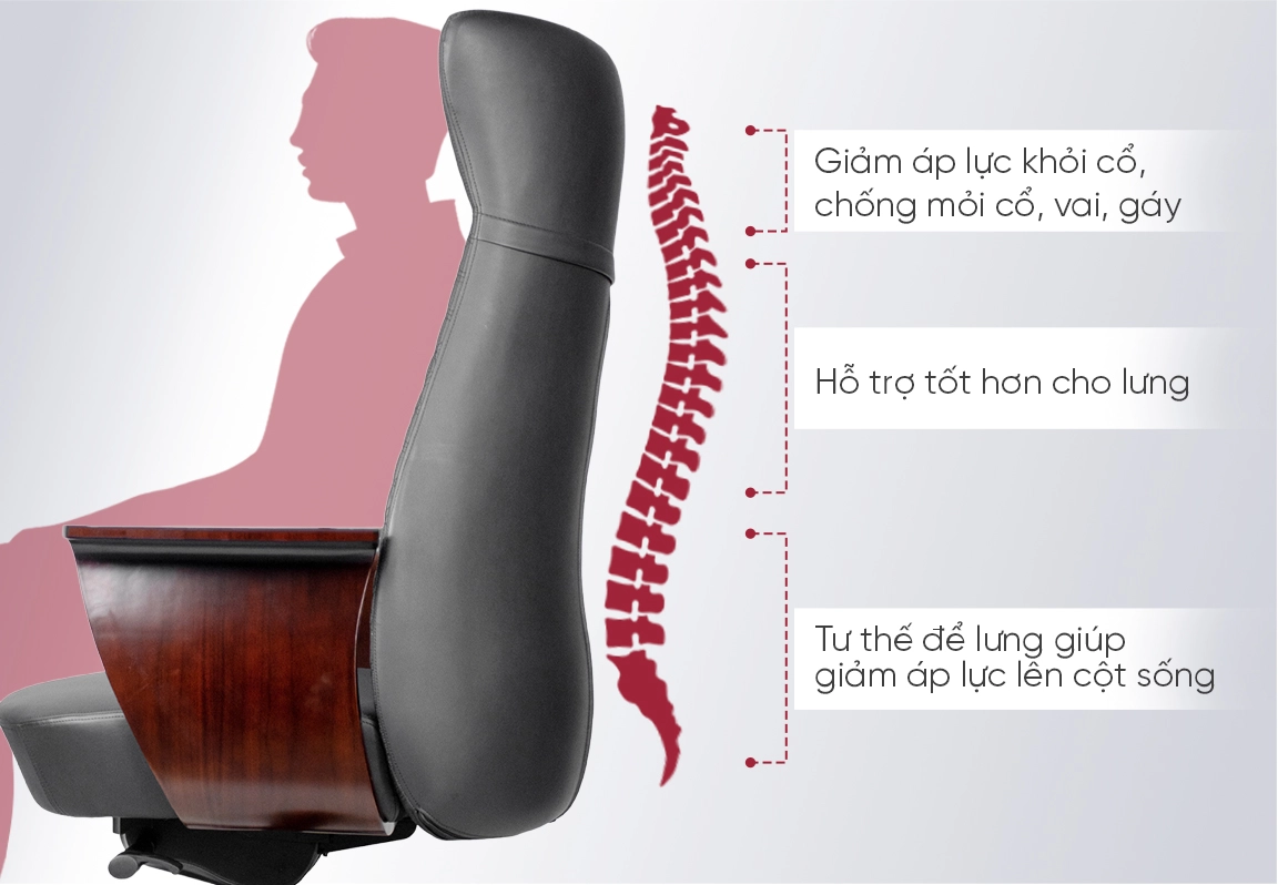 lưng ghế giám đốc da no89a