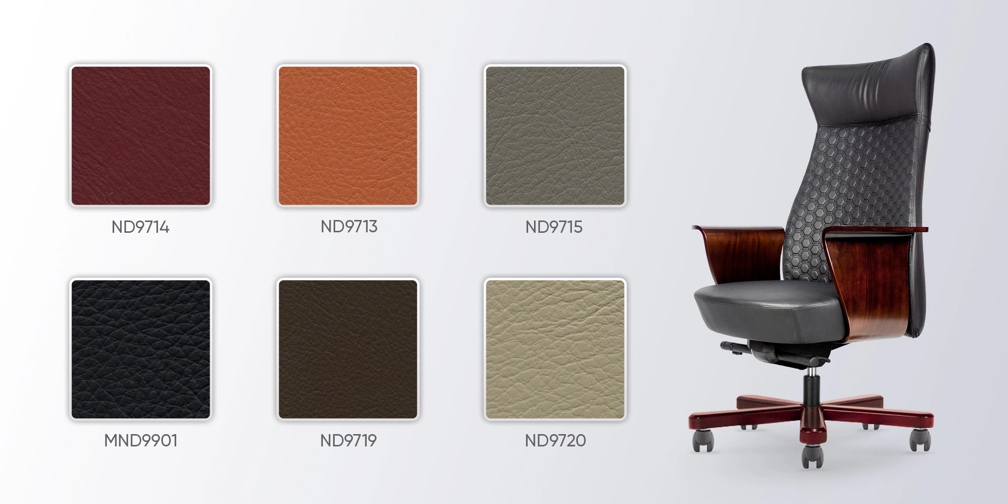 bảng màu da ghế giám đốc cao cấp no89a