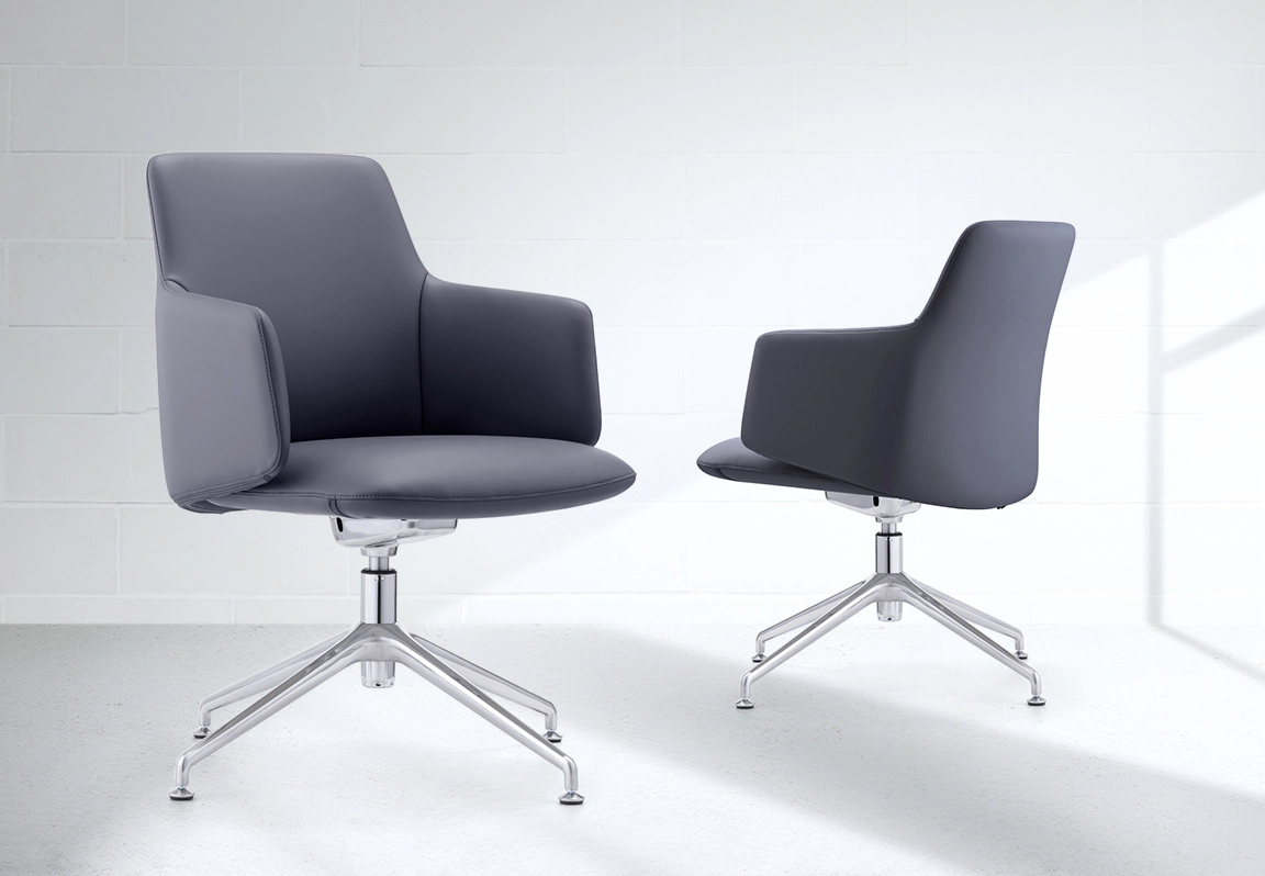 ghế ph&ograve;ng họp ch&acirc;n quỳ me427c