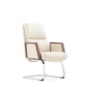 ghế họp chân quỳ no247c màu kem