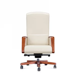ghế giám đốc da no533a màu kem