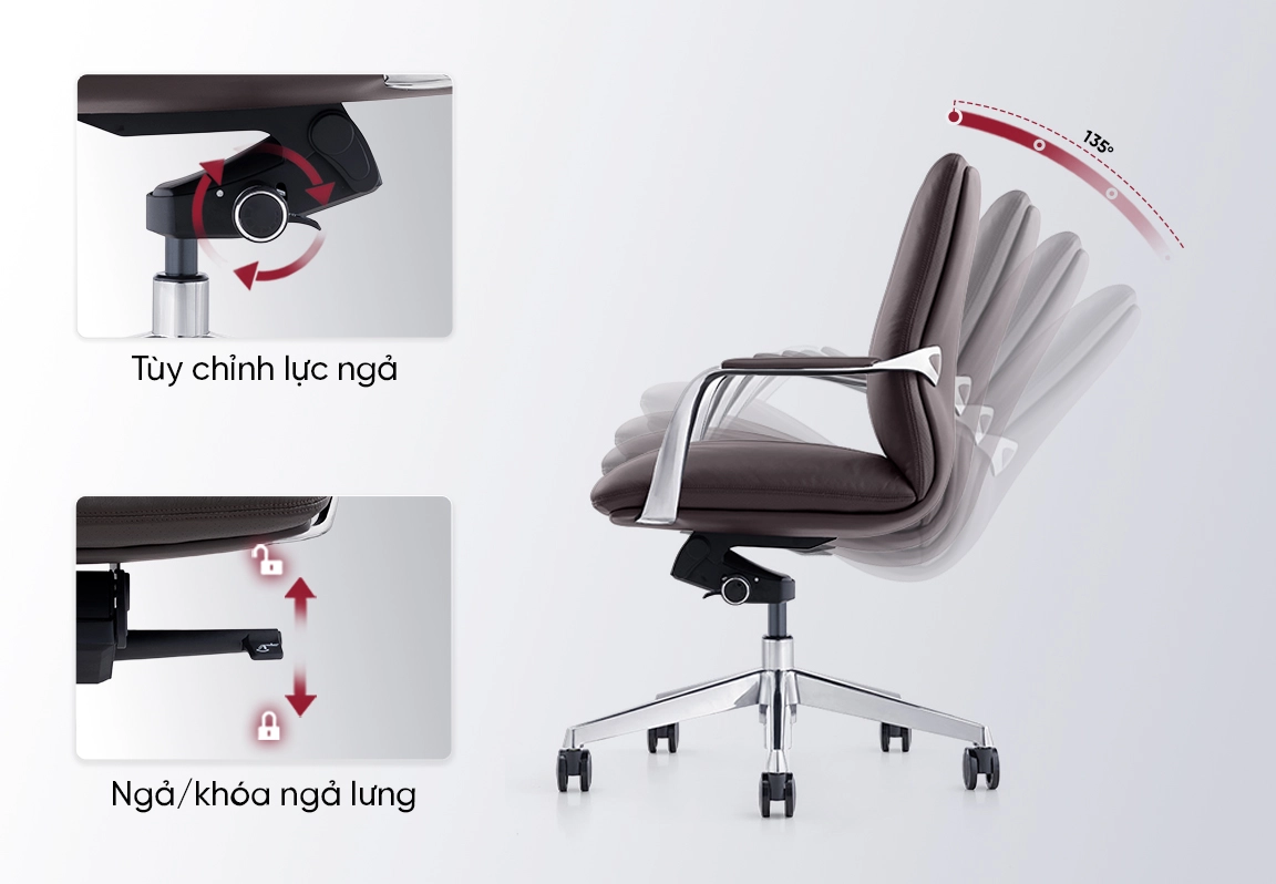 ghế phòng họp chân xoay mo221b