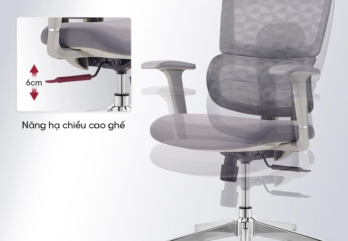 ghế xoay văn ph&ograve;ng lưới fm609aw