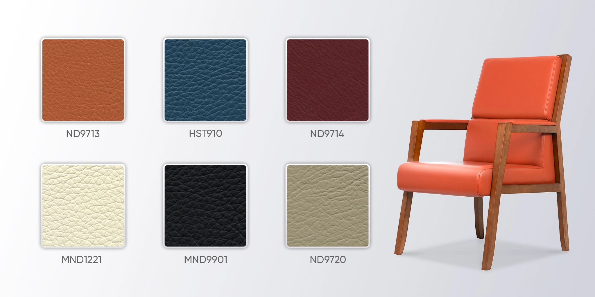 bảng màu da ghế no613c