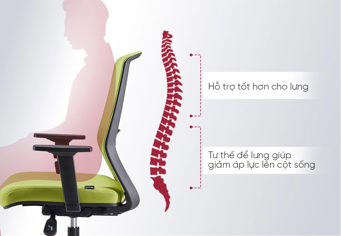 ghế xoay văn ph&ograve;ng đẹp FM126BB-1