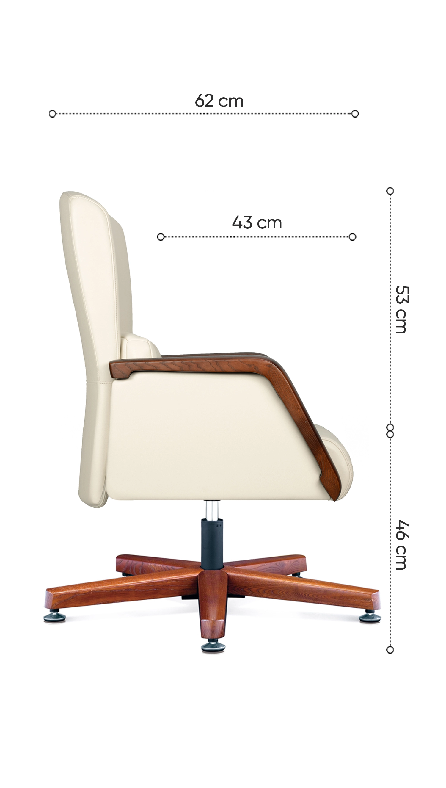 k&iacute;ch thước ghế họp no533c
