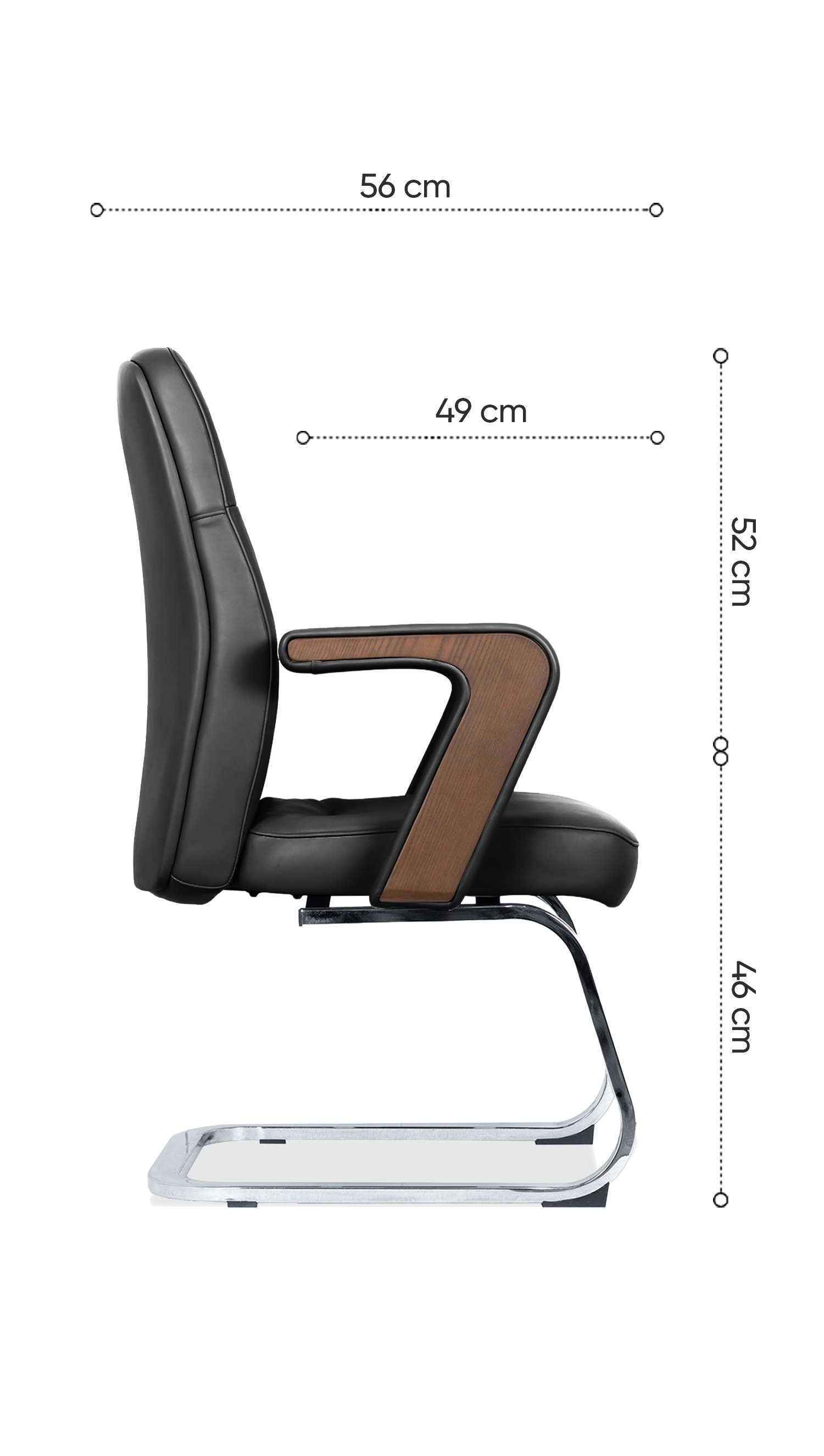 kích thước ghế họp chân quỳ fa636c