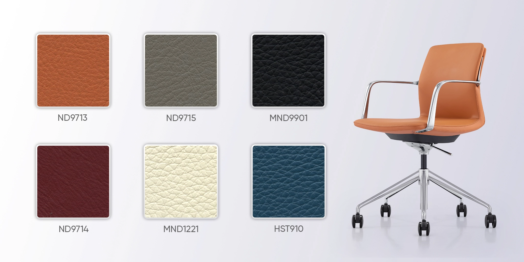 bảng màu da ghế mo09b