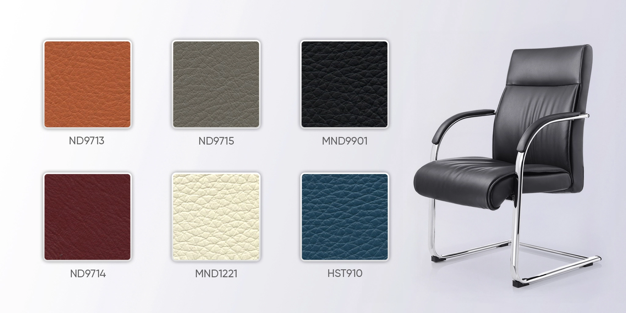 bảng m&agrave;u da ghế họp mo169c