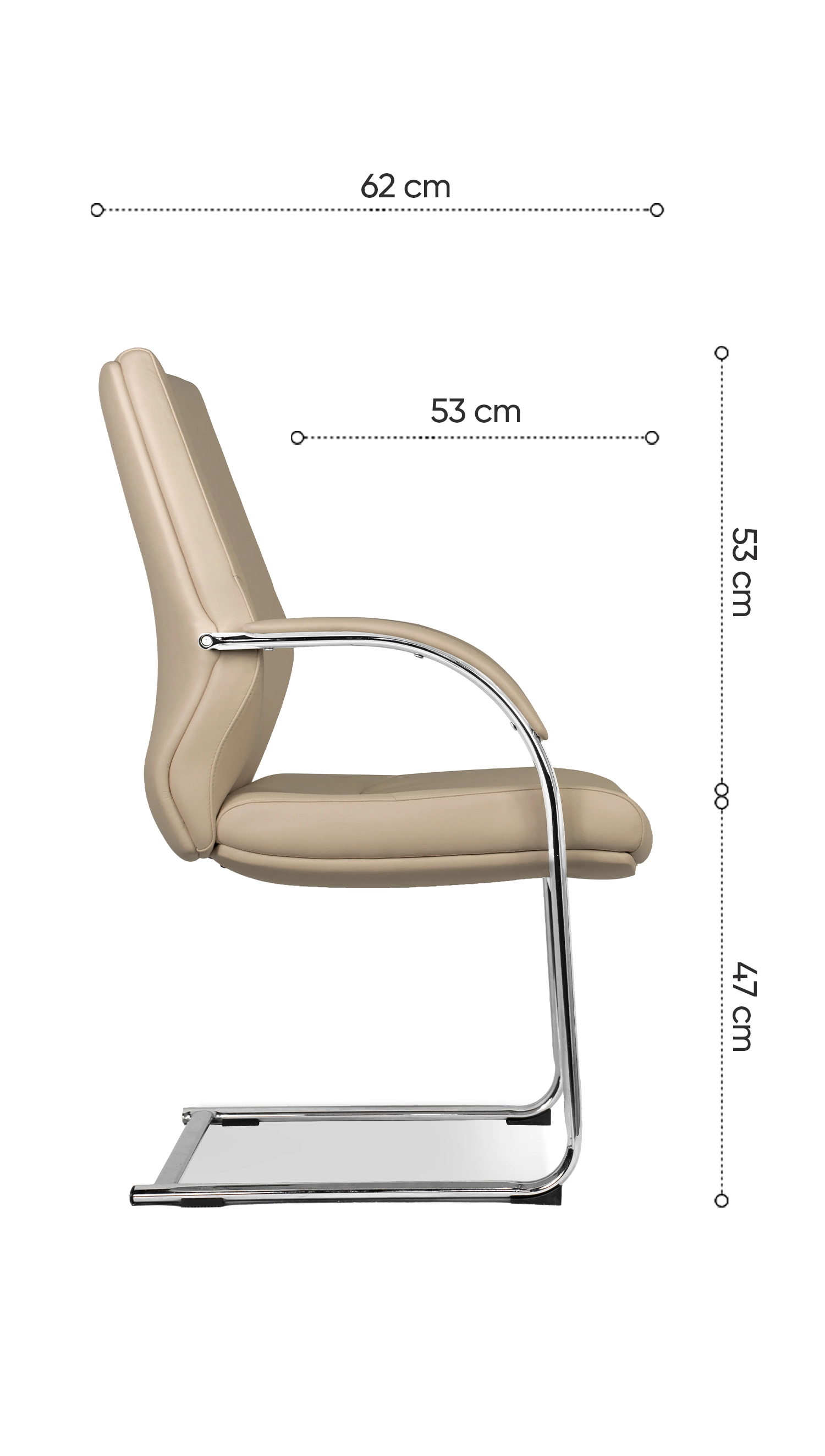 kích thước ghế phòng họp mo0820c