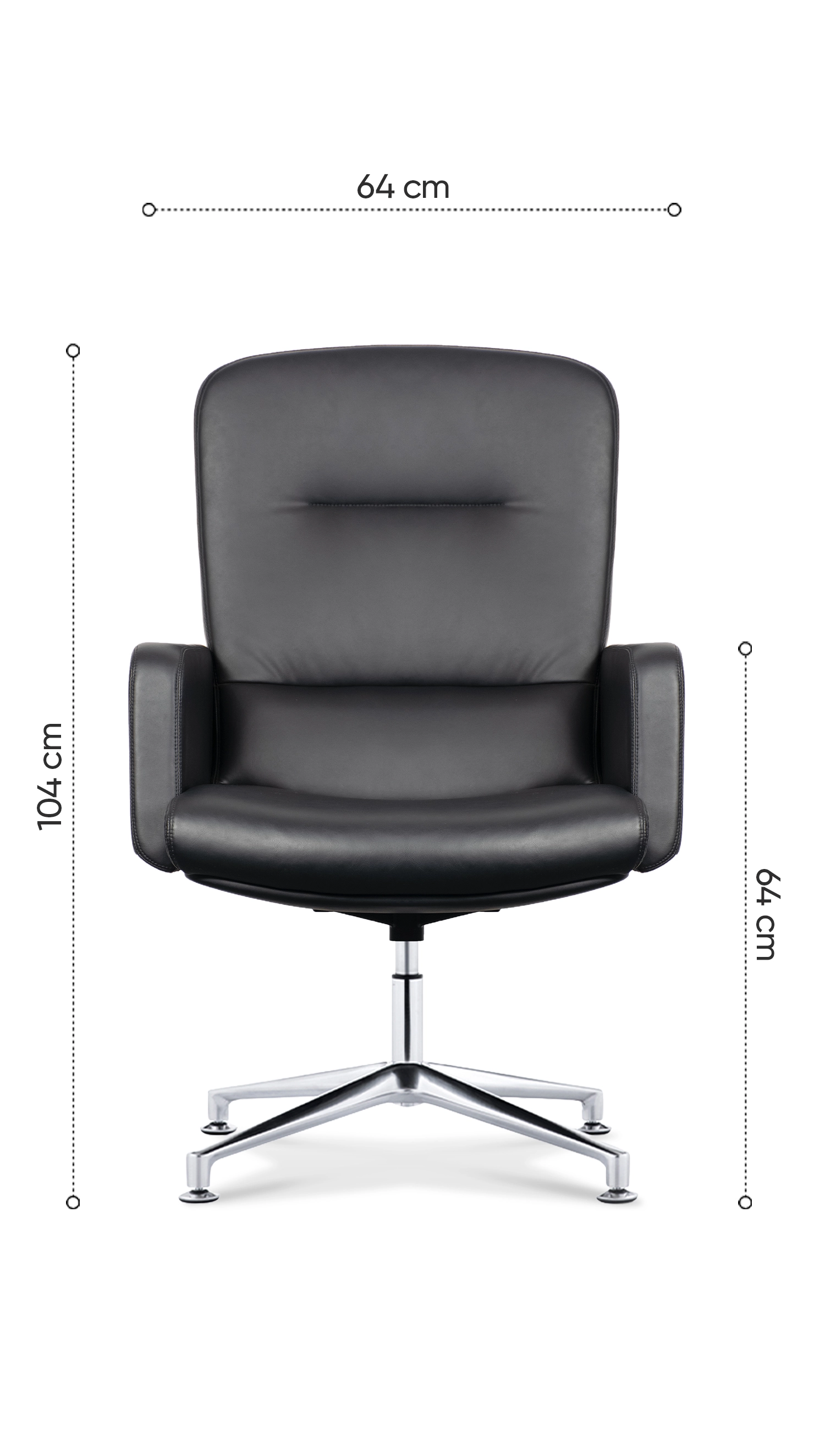 kích thước ghế da no634c