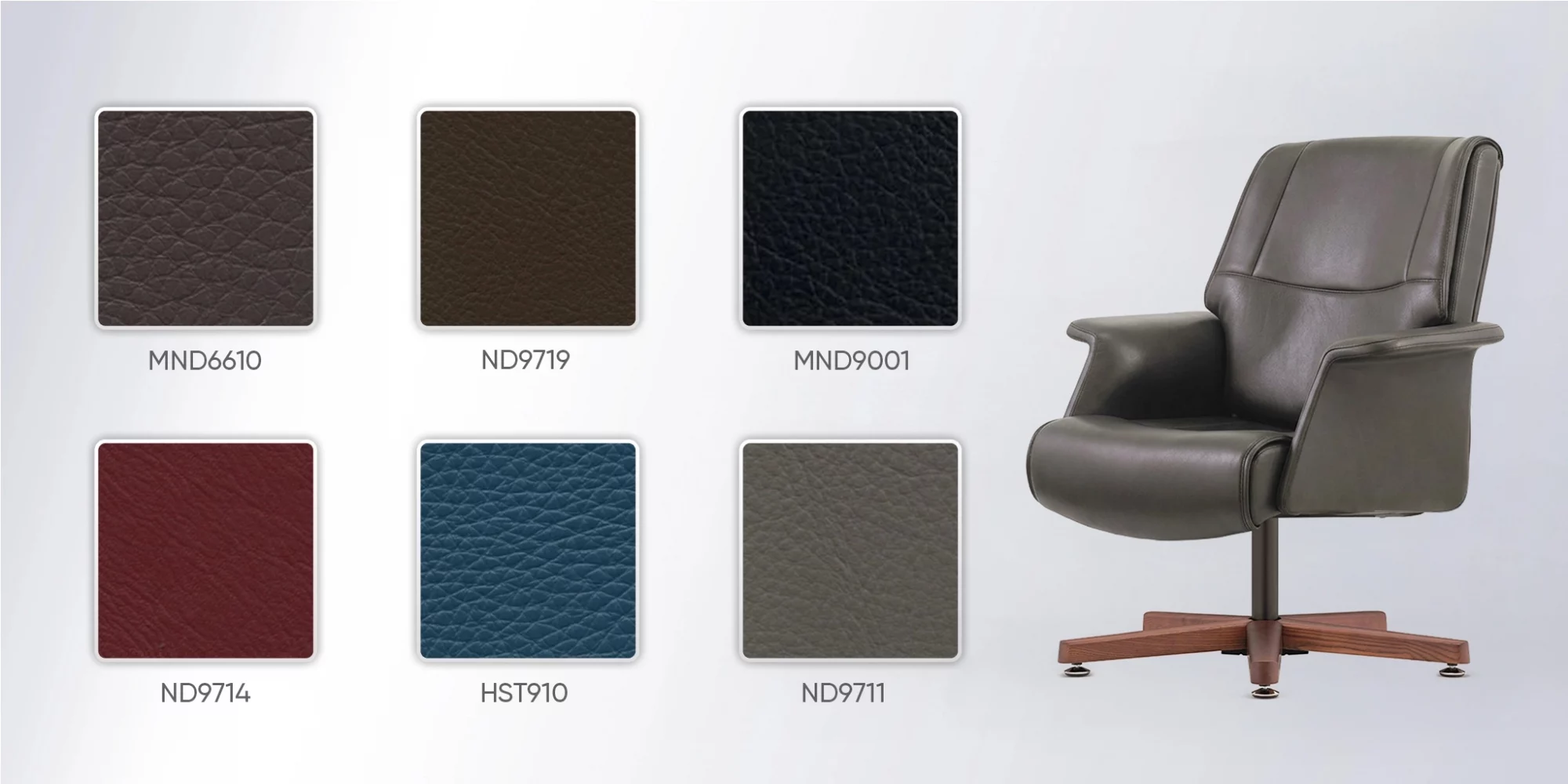 bảng màu da ghế trình ký no072c