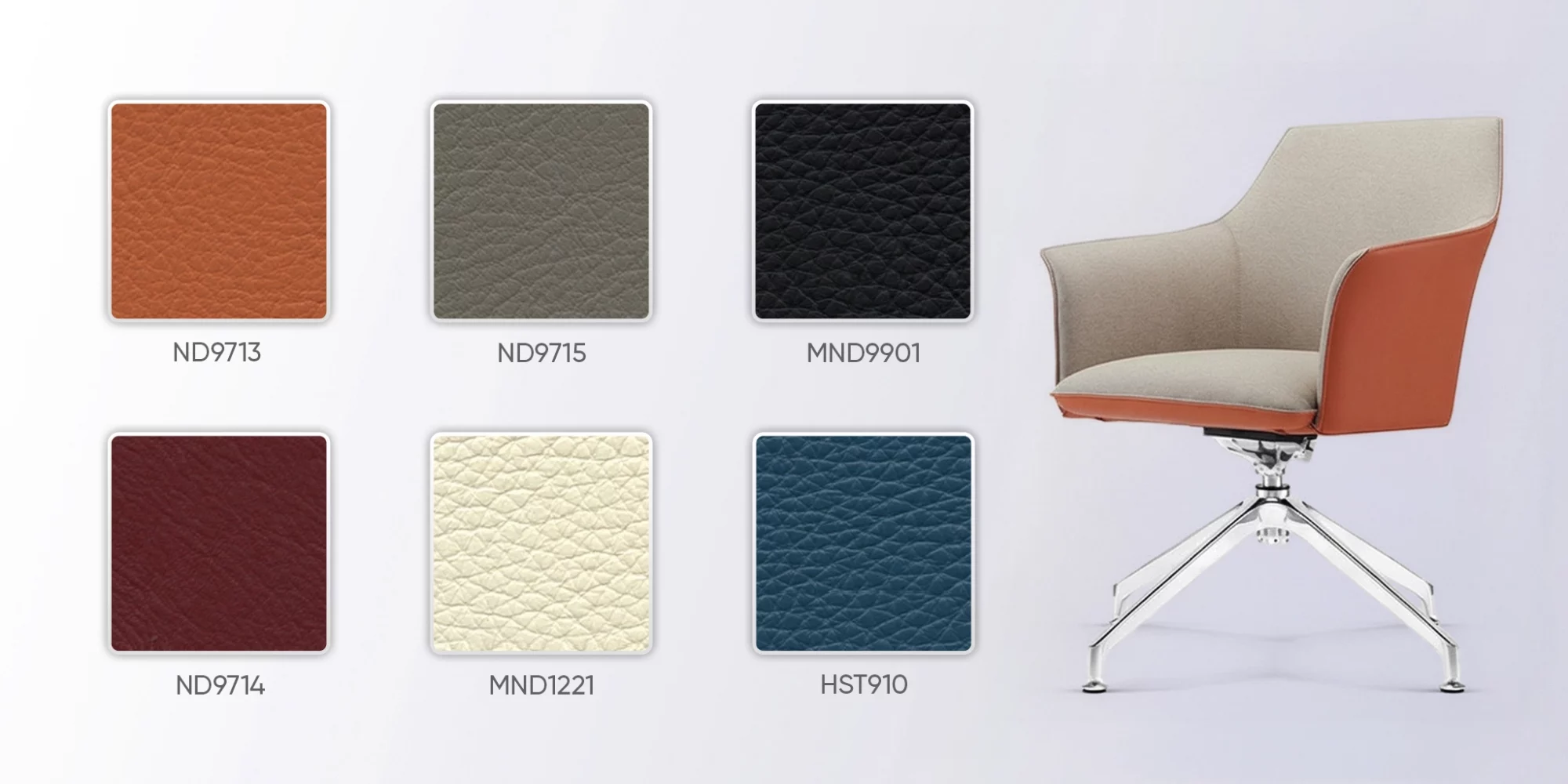 bảng m&agrave;u da ghế tiếp kh&aacute;ch me923c