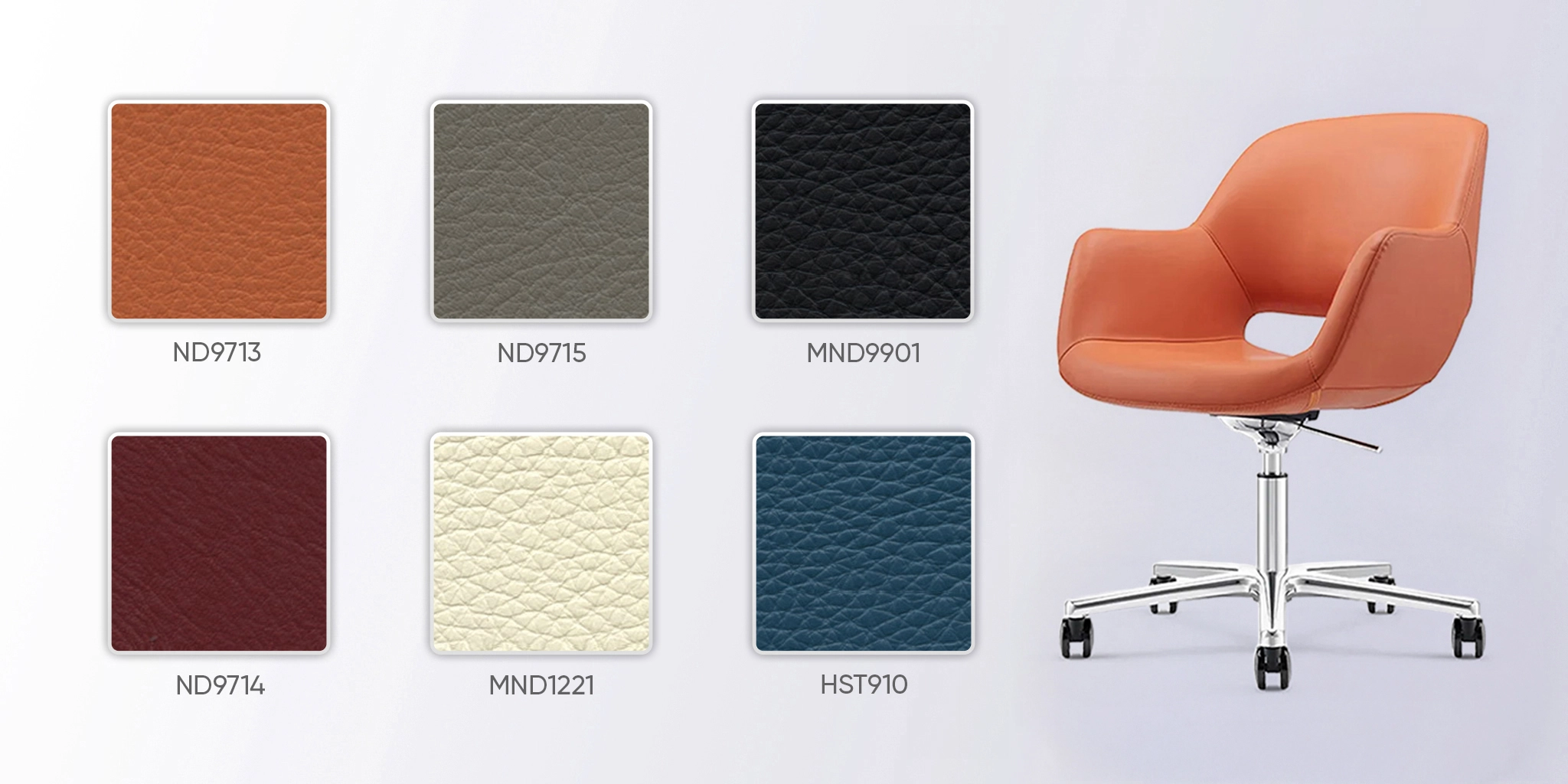 bảng màu da ghế tiếp khách me935b