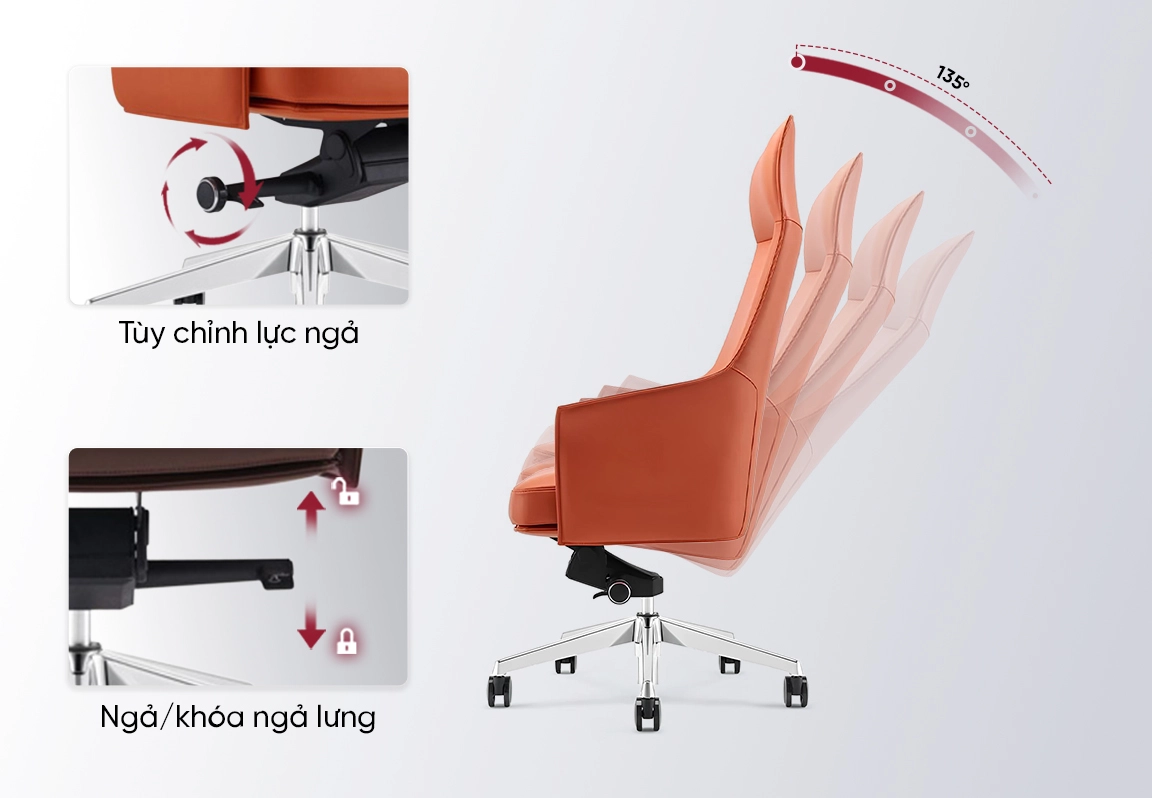 công năng ghế xoay giám đốc nhập khẩu fa926a