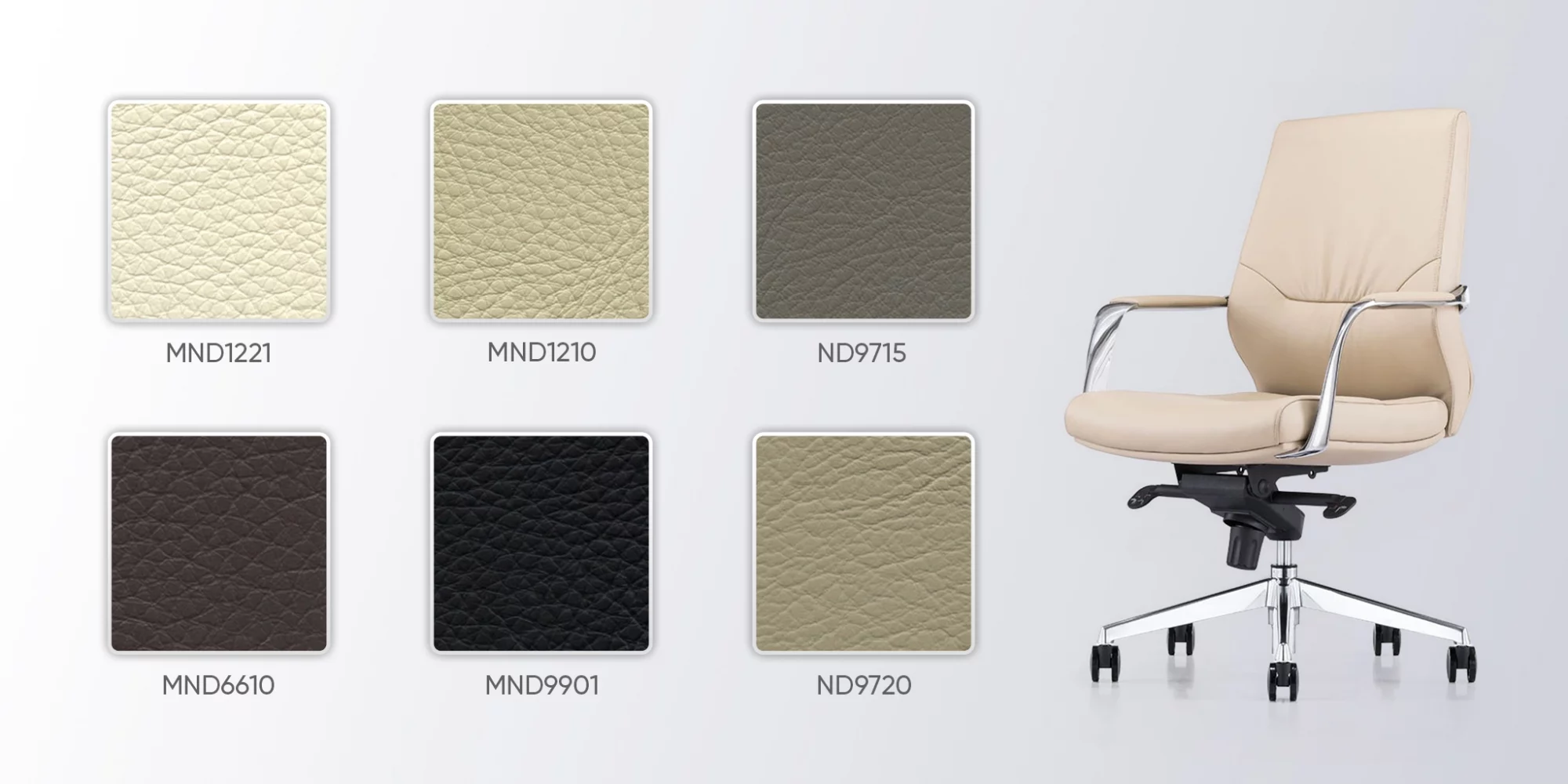 bảng màu da ghế trưởng phòng mo820b