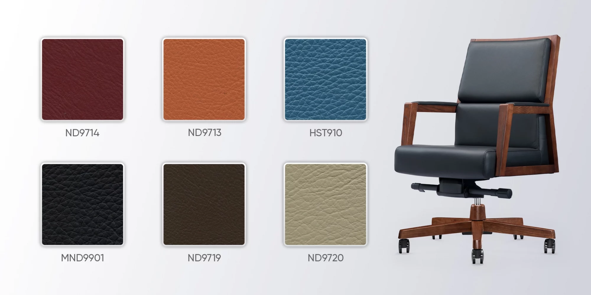 bảng màu da ghế no613b