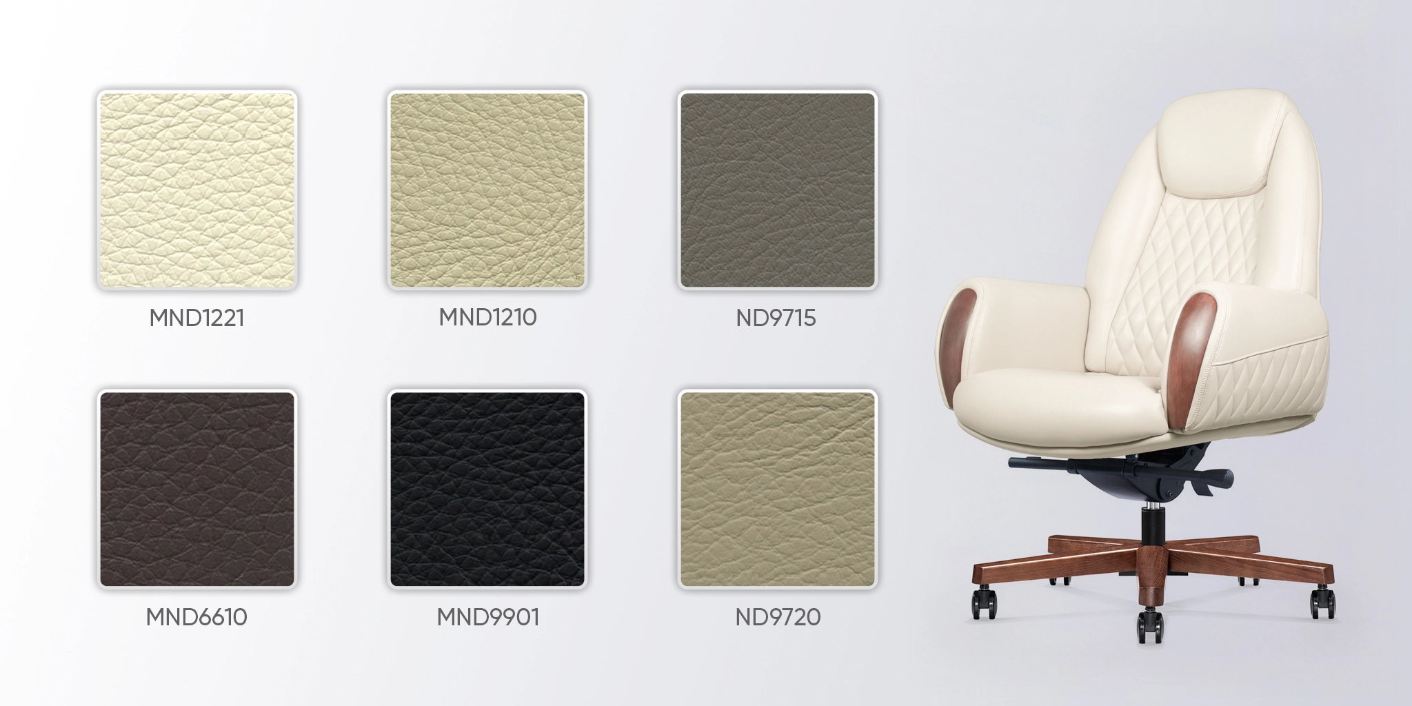 bảng màu da ghế trưởng phòng no88b