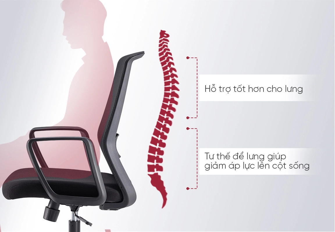 ghế xoay văn ph&ograve;ng lưới fm126bb