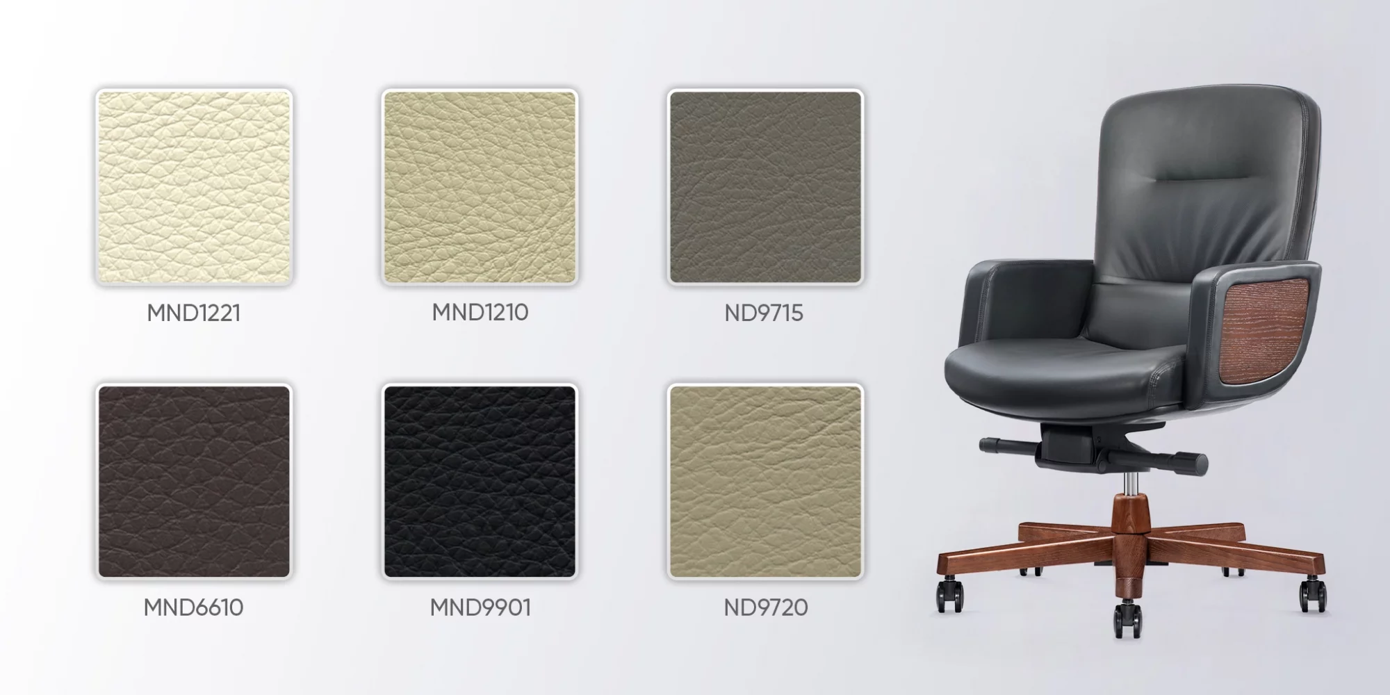 bảng màu da ghế văn phòng no634b
