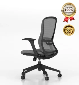 Ghế Xoay Lưới Nỉ Cao Cấp Nhập Khẩu MyChair FM114BB-1 - Tay 1D