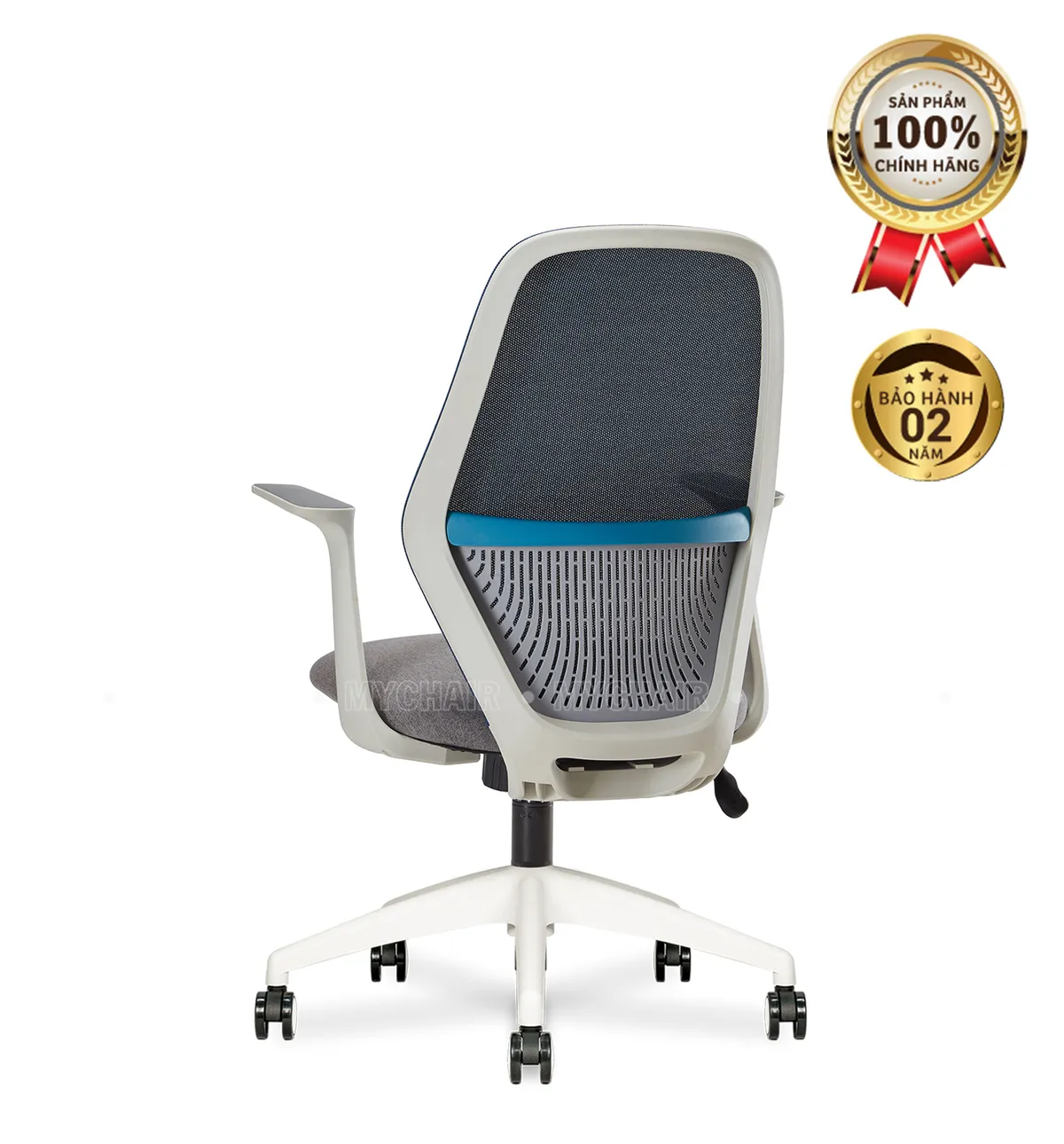 Ghế Xoay Lưới Nỉ Cao Cấp Nhập Khẩu MyChair FM113BW
