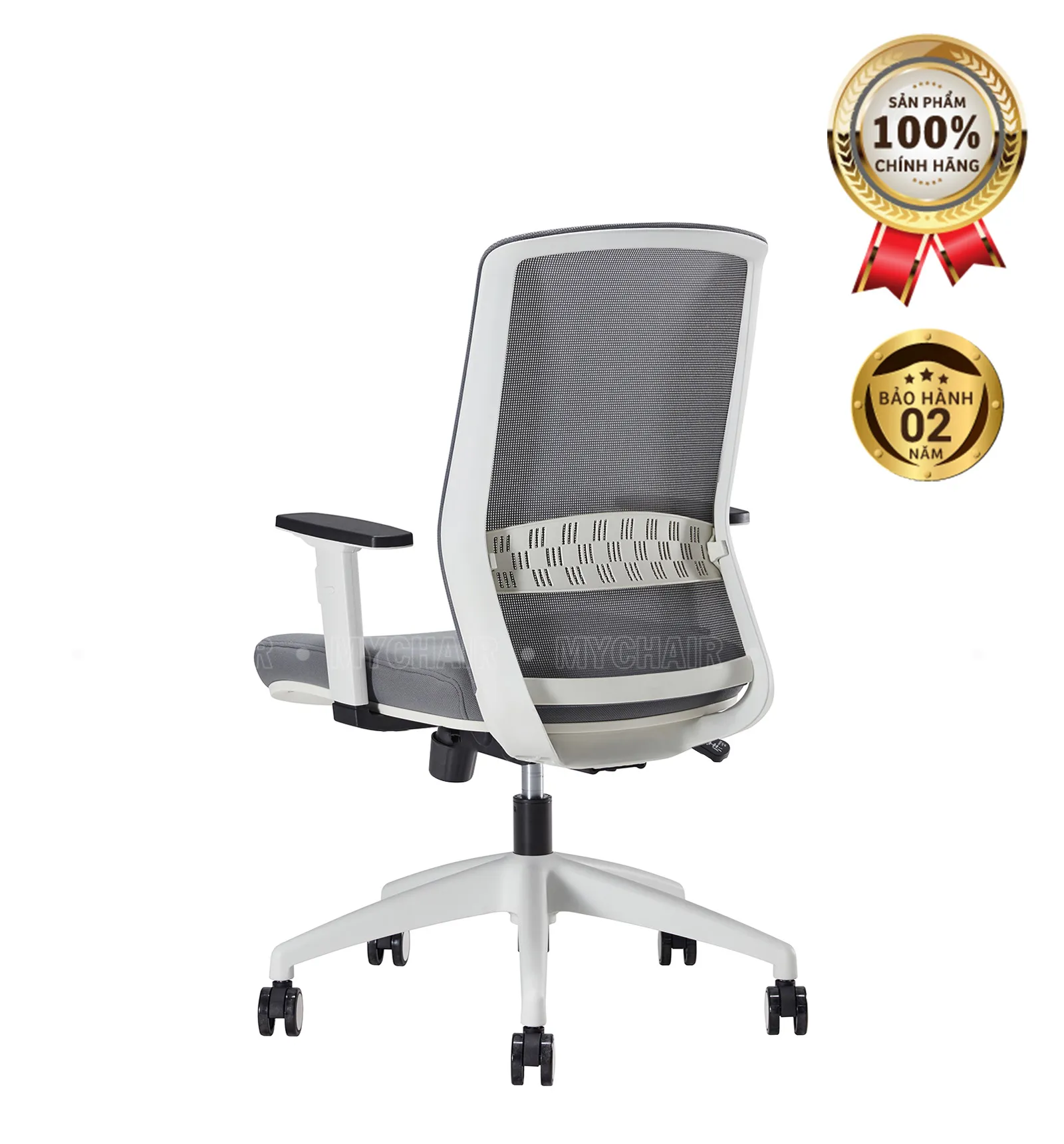 Ghế Xoay Lưới Nỉ Cao Cấp Nhập Khẩu MyChair FM126BW-1