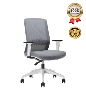 Ghế Xoay Lưới Nỉ Cao Cấp Nhập Khẩu MyChair FM126BW-2