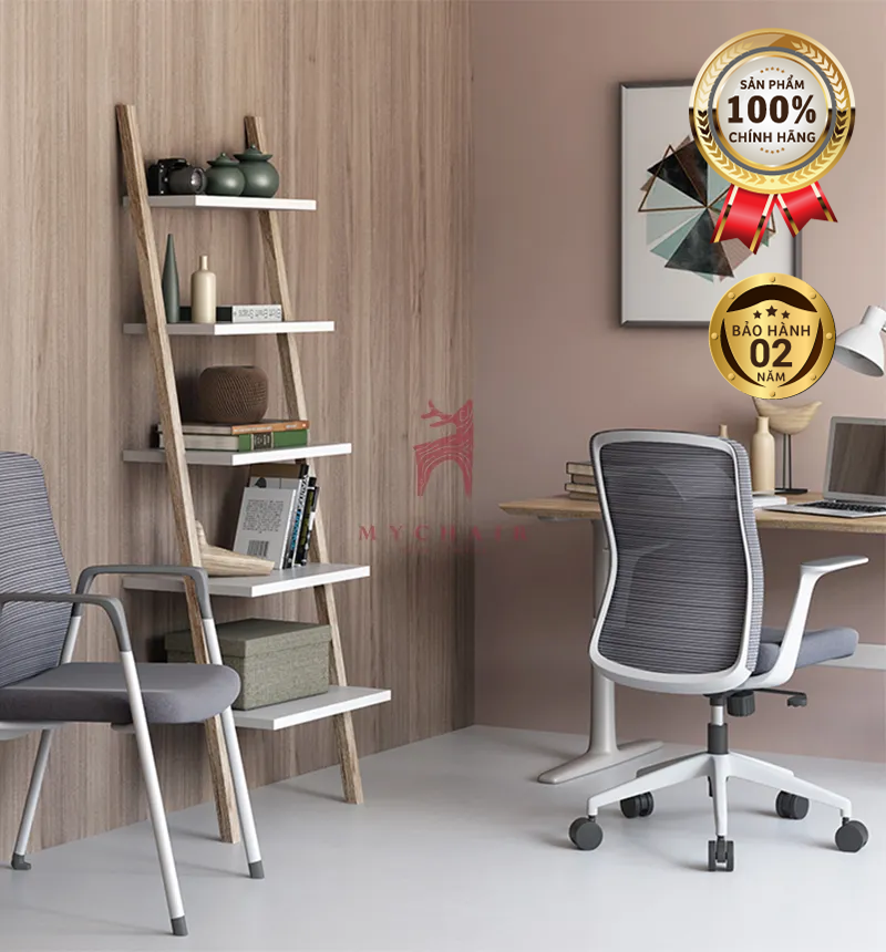 ghe xoay luoi ni cao cap nhap khau mychair fm116bw 3