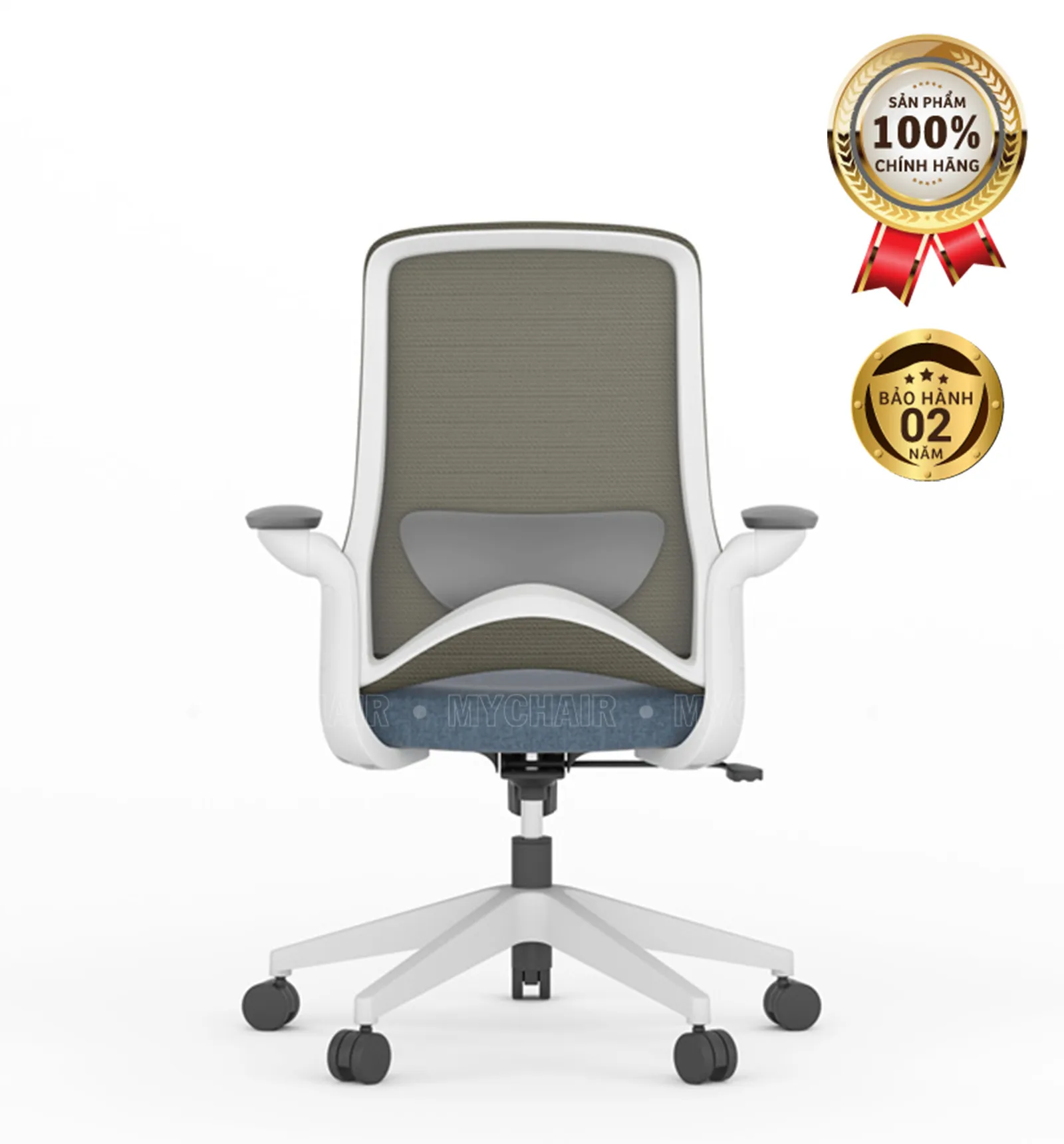 Ghế Xoay Lưới Nỉ Cao Cấp Nhập Khẩu MyChair FM121BW