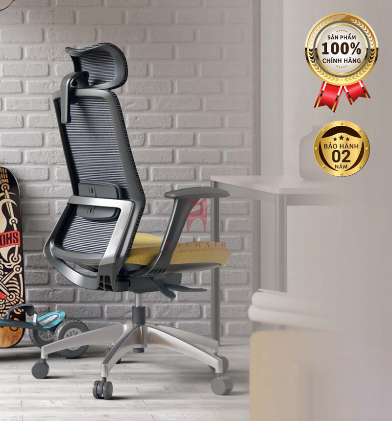 ghe xoay luoi ni cao cap nhap khau mychair fm49ab 7