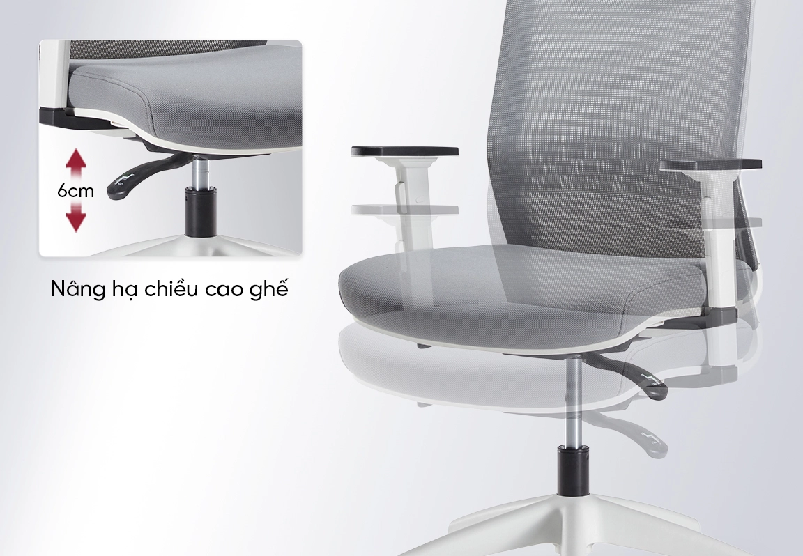 ghế xoay văn ph&ograve;ng lưới FM126AW-2