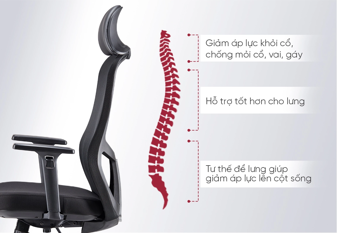 ghế xoay văn ph&ograve;ng đẹp FM33AB-2