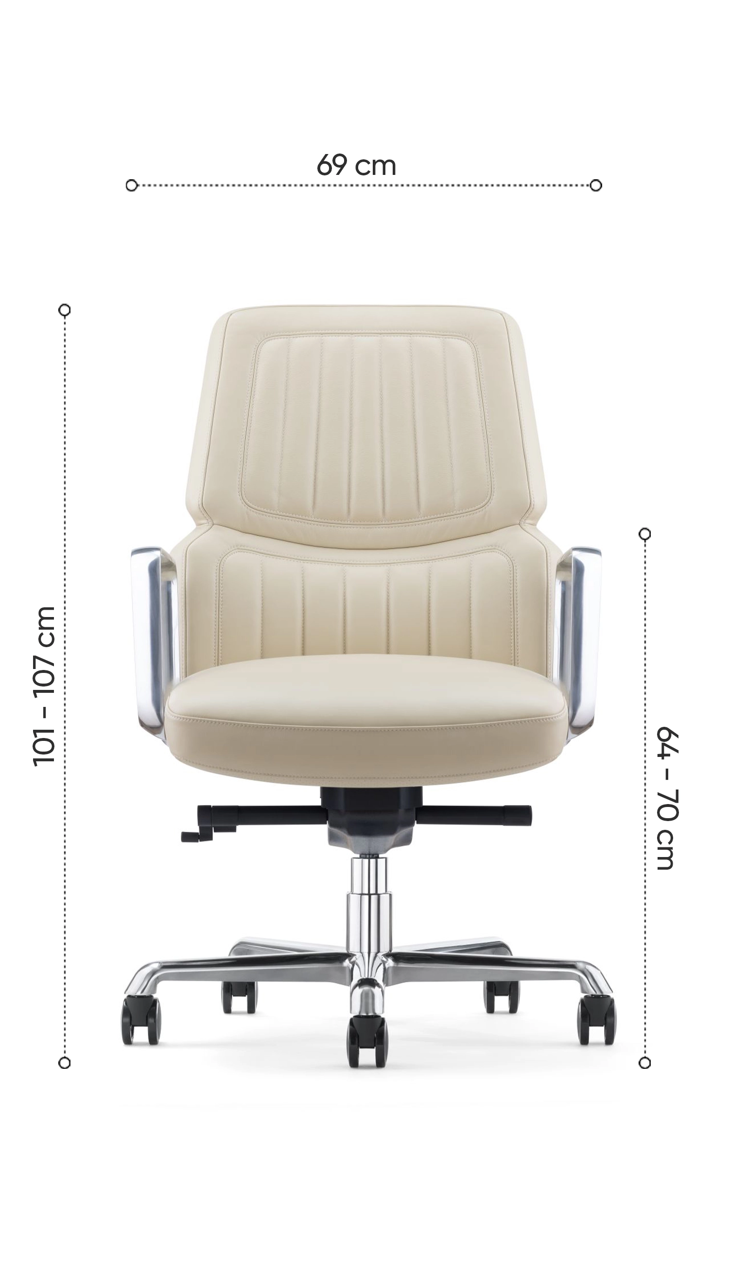 k&iacute;ch thước ghế no423b