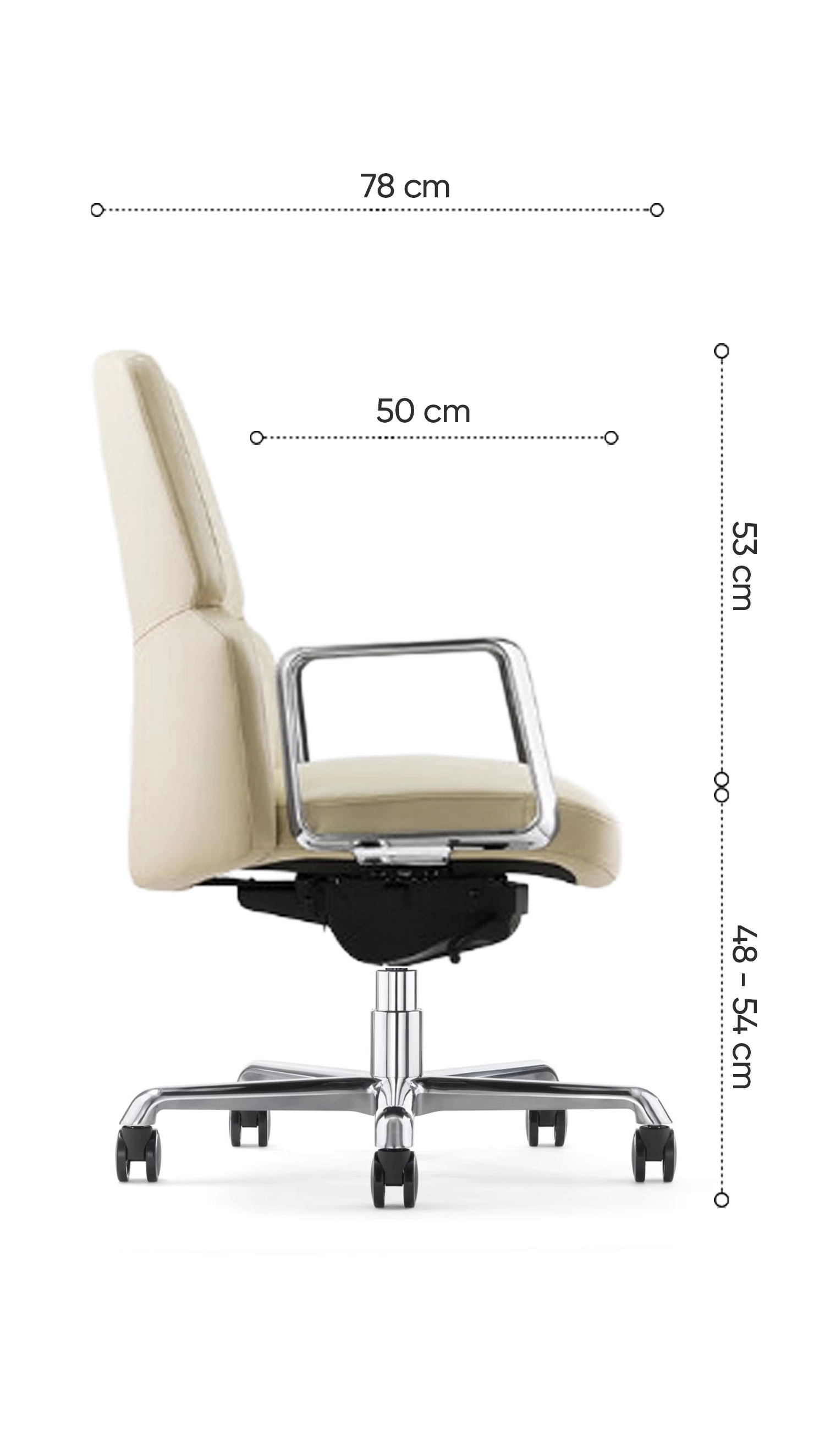 k&iacute;ch thước ghế no423b