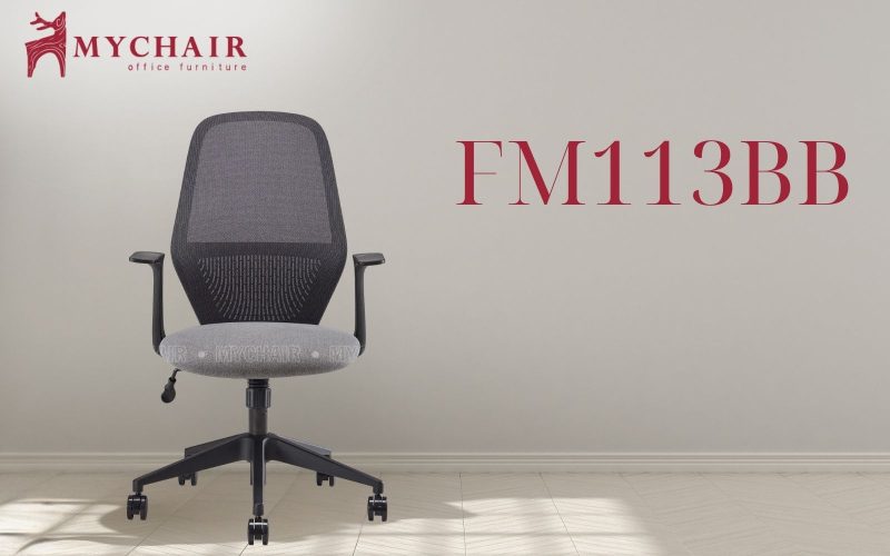 MyChair FM113BB là mẫu ghế xoay lưng trung sang trọng MyChair FM113BB là mẫu ghế xoay lưng trung sang trọng