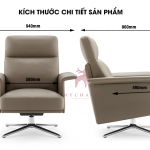 Armchair Da Cao Cấp Nhập Khẩu MyChair SF092A