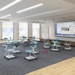 Ghế Đào Tạo Có Bàn Viết Cao Cấp MyChair TN831D